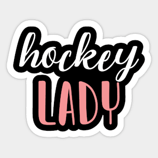 hockey lady - hockey girl Sticker